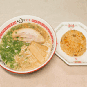 草津パーキングエリア　京風ラーメン・ミニ炒飯セット