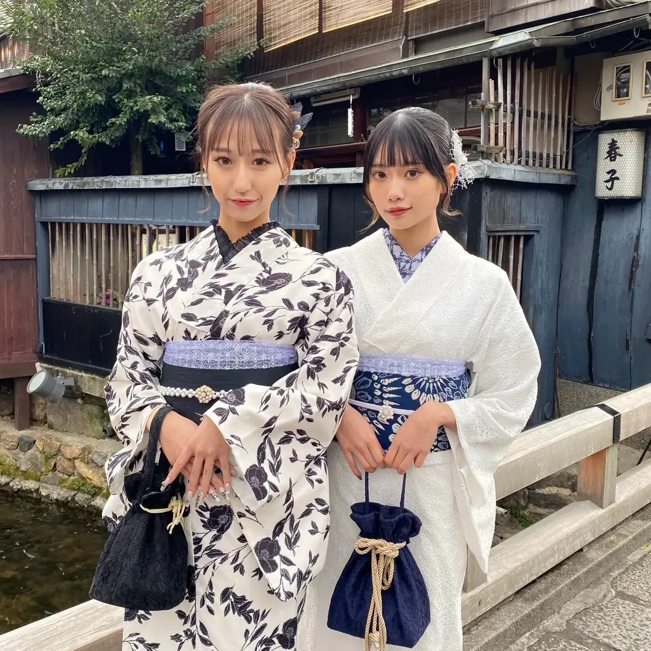 京都シルク着物 帯一式帯水色布地に - 着物・浴衣